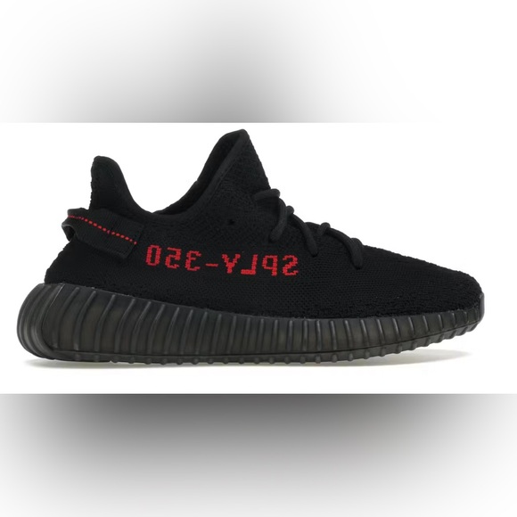 adidas Yeezy Boost 350 V2 (Black Red) - Picture 3 of 5